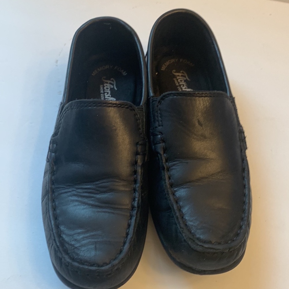 Florsheim dress shoes kids boys size 2 dress up school shoes black